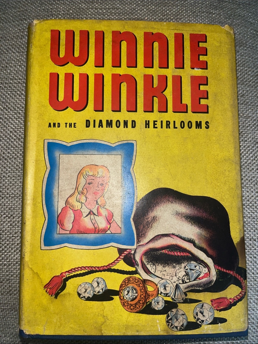 Winnie Winkle and the Diamond Heirlooms - Yellow Cover Collectible Book